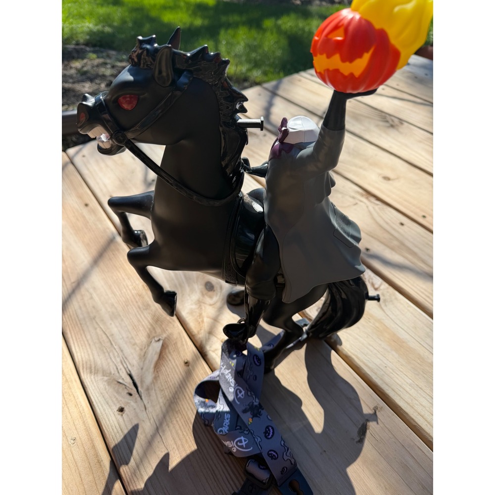 Disney Parks Headless Horseman Light-Up Popcorn Bucket Oogie Booige Halloween 26